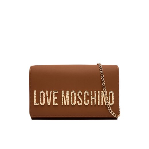 LOVE MOSCHINO Torebka JC4121PP0NKD020A Brązowy ze sklepu MODIVO w kategorii Kopertówki - zdjęcie 186086900
