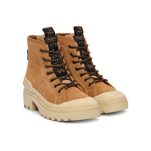 Pepe Jeans Trapery Hale Basic W PLS500006 Brązowy Pepe Jeans 41 MODIVO