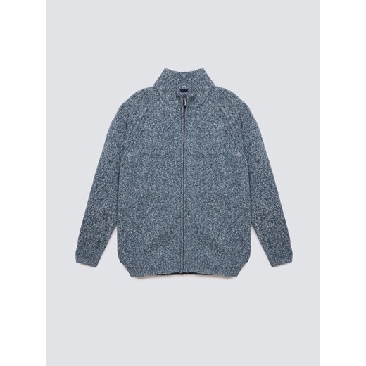 Sweter męski rozpinany melanżowy niebieski Dionis 402 ze sklepu Big Star w kategorii Swetry męskie - zdjęcie 186087820