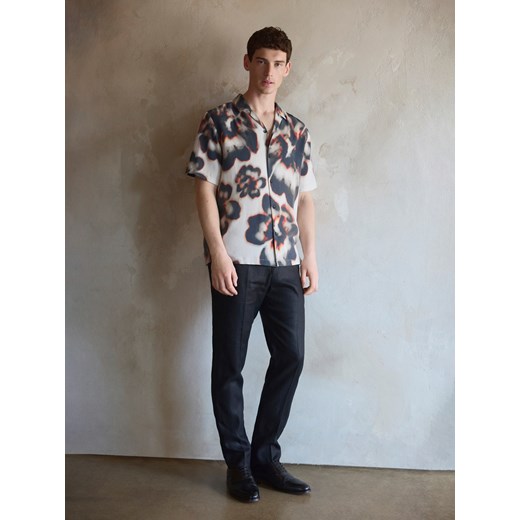 Reserved - Koszula regular fit z lyocellu - wielobarwny ze sklepu Reserved w kategorii Koszule męskie - zdjęcie 186089254