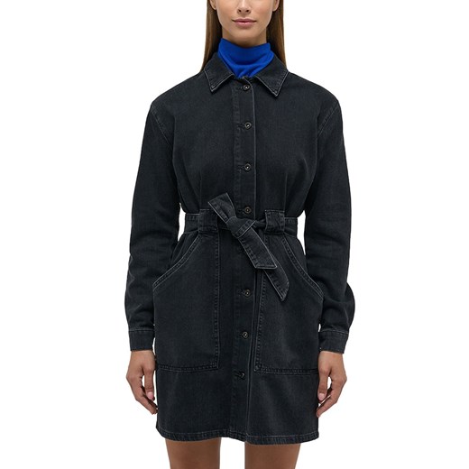 Damska Sukienka Mini Jeansowa Mustang Style Alba Denim Dress Denim Black 1014576 4000 841 ze sklepu YouNeedit.pl w kategorii Sukienki - zdjęcie 186090033