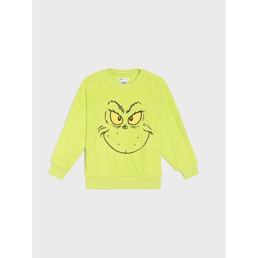 Sinsay - Bluza Grinch - zielony Sinsay 122 (6-7 l) Sinsay
