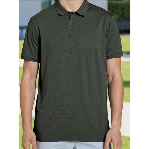 Sinsay - Bawełniana koszulka polo - zielony ze sklepu Sinsay w kategorii T-shirty męskie - zdjęcie 186090734