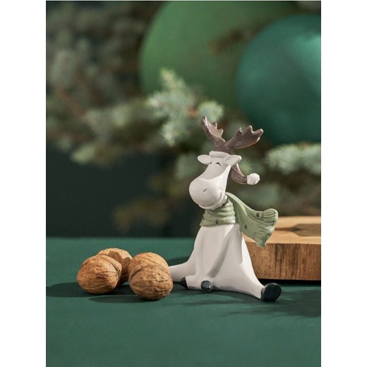 Sinsay - Dekoracja świąteczna w kształcie renifera - biały Sinsay One Size Sinsay