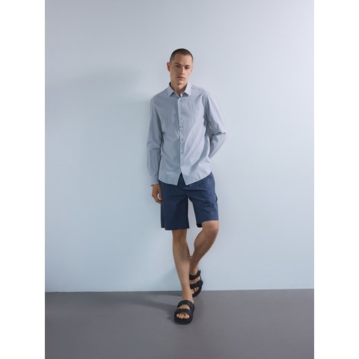 Reserved - Szorty chino regular - granatowy ze sklepu Reserved w kategorii Spodenki męskie - zdjęcie 186093191
