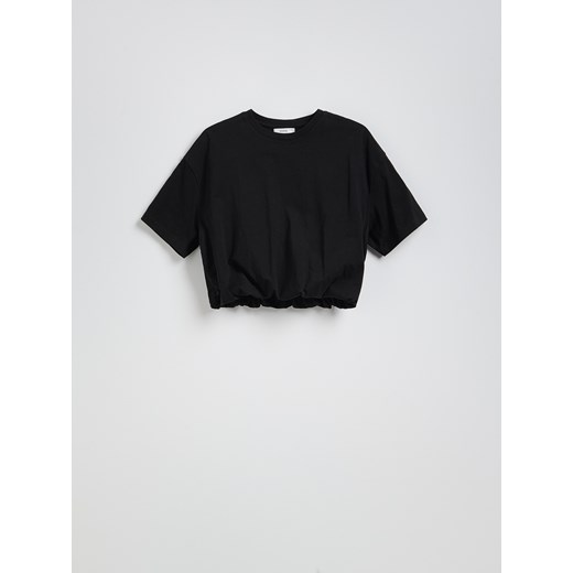 Reserved - Krótki t-shirt - czarny Reserved XL wyprzedaż Reserved