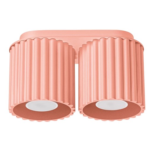 Brzoskwiniowy plafon sufitowy M5-W10 ze sklepu Edinos.pl w kategorii Lampy sufitowe - zdjęcie 186093704