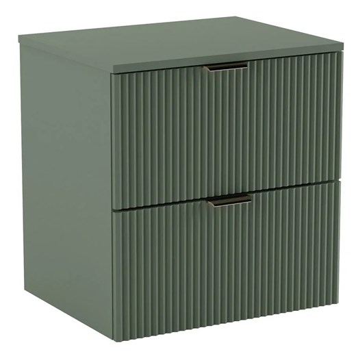 Szałwiowa szafka ścienna pod nablatową umywalkę Enda 3XB7-M78 ze sklepu Edinos.pl w kategorii Szafki i regały łazienkowe - zdjęcie 186093752