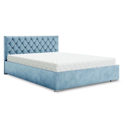 Niebieskie łóżko w stylu glamour 6 rozmiarów S2-L89 ze sklepu Edinos.pl w kategorii Łóżka i materace - zdjęcie 186094183