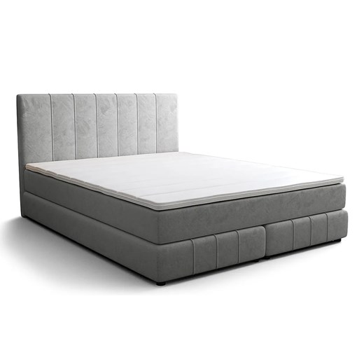 Szare łóżko kontynentalne 3 rozmiary M8-R54 ze sklepu Edinos.pl w kategorii Łóżka i materace - zdjęcie 186094353