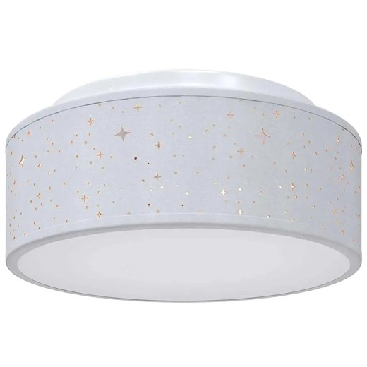 Szara lampa sufitowa materiałowa P7-P49 ze sklepu Edinos.pl w kategorii Lampy sufitowe - zdjęcie 186094491