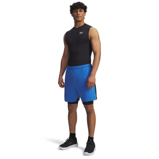 Męskie spodenki treningowe Under Armour UA Tech Vent 2in1 Short - niebieskie ze sklepu Sportstylestory.com w kategorii Spodenki męskie - zdjęcie 186095271