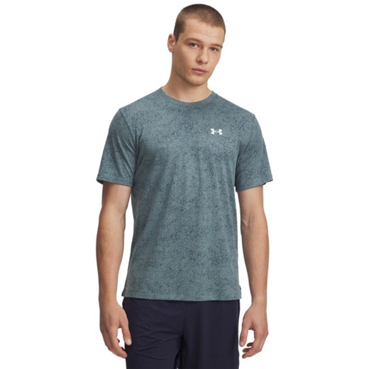 Męska koszulka treningowa Under Armour UA Tech Tee Pixelate - niebieska ze sklepu Sportstylestory.com w kategorii T-shirty męskie - zdjęcie 186095281