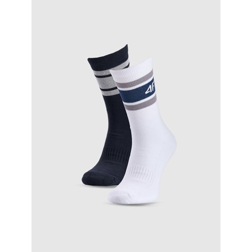Damskie skarpetki casual (2-pack) 4F 4FRAW25USOCF520 - multikolor ze sklepu Sportstylestory.com w kategorii Skarpetki damskie - zdjęcie 186095593