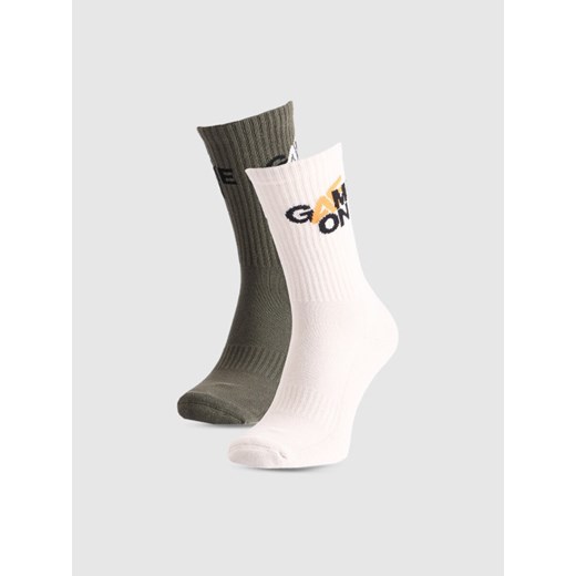 Męskie skarpetki (2-pack) 4F 4FRAW25USOCM514 - multikolor ze sklepu Sportstylestory.com w kategorii Skarpetki męskie - zdjęcie 186095683