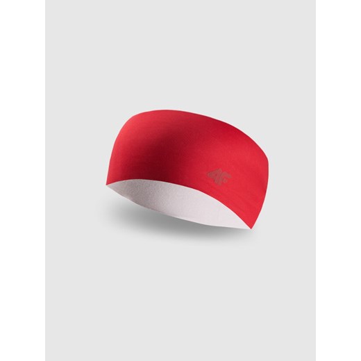 Opaska trekkingowa na głowę uniseks 4F 4FWAW25ABANU111 - czerwona ze sklepu Sportstylestory.com w kategorii Opaski damskie - zdjęcie 186095770