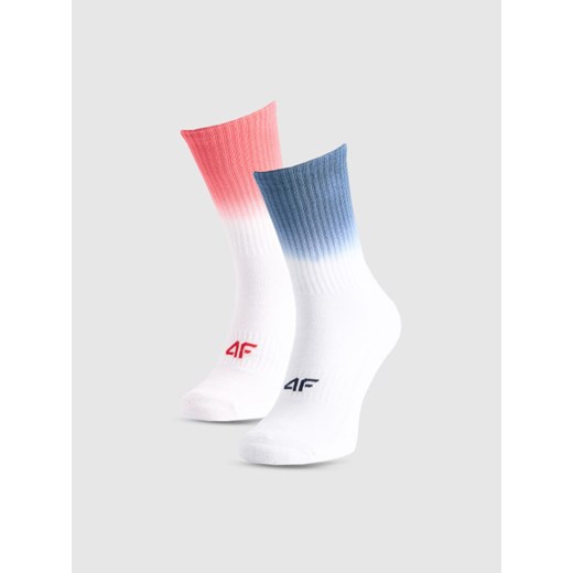 Skarpetki uniseks (2-pack) 4F 4FRAW25USOCU635 - multikolor ze sklepu Sportstylestory.com w kategorii Skarpetki męskie - zdjęcie 186095910