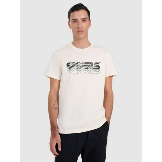 Męski t-shirt z nadrukiem 4F 4FRAW25TTSHM3221 - czarny ze sklepu Sportstylestory.com w kategorii T-shirty męskie - zdjęcie 186095983