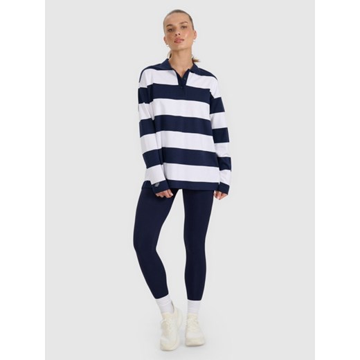 Damski longsleeve w paski 4F 4FRAW25TLONF604 - granatowy S Sportstylestory.com