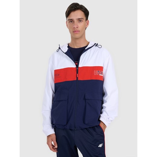 Męska kurtka przejściowa 4F 4FRAW25TSWSM2460 - granatowa ze sklepu Sportstylestory.com w kategorii Kurtki męskie - zdjęcie 186096190