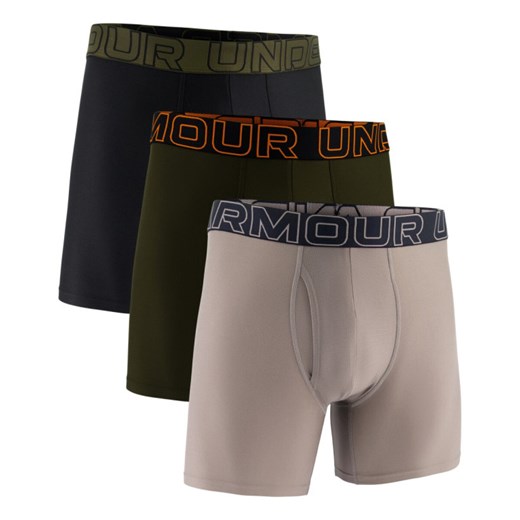 Męska bielizna treningowa (3-pack) Under Armour M UA Perf Tech 6in - szara ze sklepu Sportstylestory.com w kategorii Majtki męskie - zdjęcie 186096240