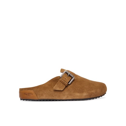 Pepe Jeans Klapki Corby Clog W PLS900001 Brązowy ze sklepu MODIVO w kategorii Klapki damskie - zdjęcie 186096450