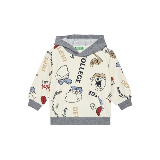 United Colors Of Benetton Bluza 3X7YG2017 Beżowy Relaxed Fit ze sklepu MODIVO w kategorii Bluzy chłopięce - zdjęcie 186096463