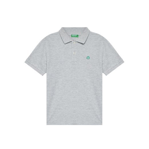 United Colors Of Benetton Polo 3089C300Q Szary Regular Fit ze sklepu MODIVO w kategorii T-shirty chłopięce - zdjęcie 186096474