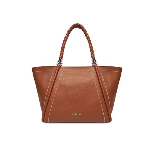 Gino Rossi Torebka CEO-LAUREN-XL8211 Brązowy ze sklepu MODIVO w kategorii Torby Shopper bag - zdjęcie 186096484