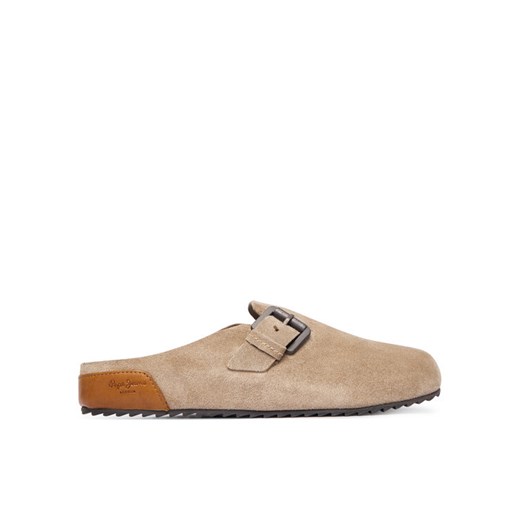 Pepe Jeans Klapki Corby Clog W PLS900001 Beżowy ze sklepu MODIVO w kategorii Klapki damskie - zdjęcie 186096532
