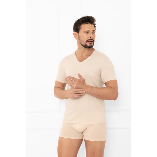 Koszulka męska krótki rękaw w serek Apollo ze sklepu italianfashion w kategorii Podkoszulki męskie - zdjęcie 186097553