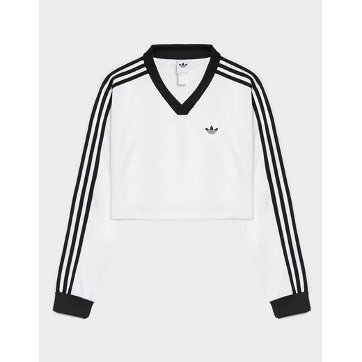 ADIDAS T-SHIRT JACQUARD LS TOP ze sklepu JD Sports  w kategorii Bluzki damskie - zdjęcie 186097831