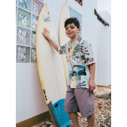 Reserved - Bawełniane szorty - fioletowy ze sklepu Reserved w kategorii Spodenki chłopięce - zdjęcie 186098011