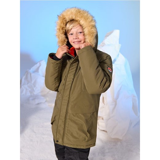 Sinsay - Kurtka z kapturem - khaki ze sklepu Sinsay w kategorii Kurtki dziewczęce - zdjęcie 186098692