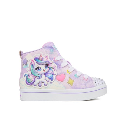 Sneakersy Skechers Twi-Lites 2.0 314378L LVMT Fioletowy ze sklepu eobuwie.pl w kategorii Buty sportowe dziecięce - zdjęcie 186098910