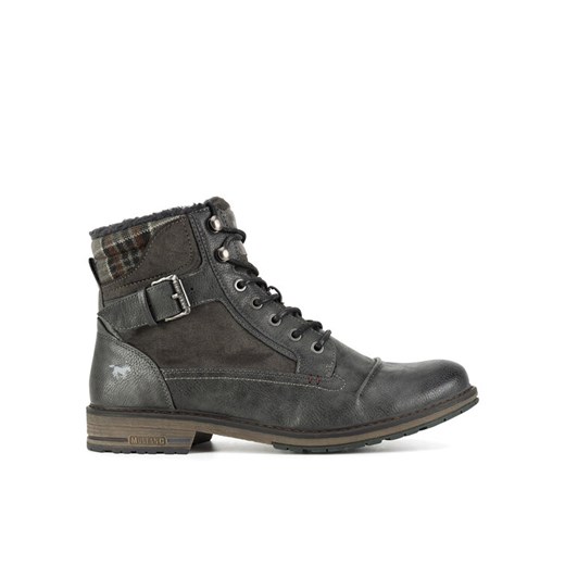 Trzewiki Mustang 4157-605 Szary - id: 5905588868927 - marki Mustang - 186098914 Trzewiki Mustang 4157-605 Szary ze sklepu eobuwie.pl w kategorii Buty zimowe męskie - zdjęcie 186098914