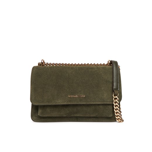 Torebka MICHAEL Michael Kors Claire 30F5GC7L3S Khaki ze sklepu eobuwie.pl w kategorii Listonoszki - zdjęcie 186098961