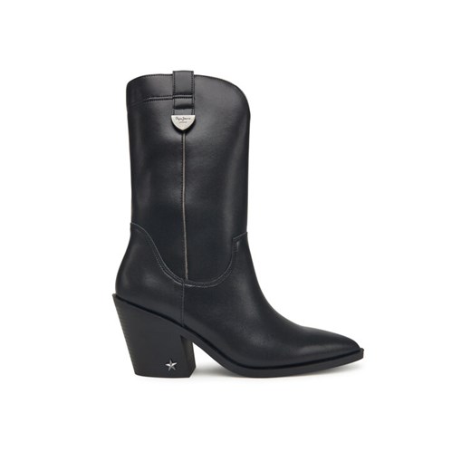 Kowbojki Pepe Jeans Gina Western W PLS500017 Czarny ze sklepu eobuwie.pl w kategorii Botki - zdjęcie 186099004