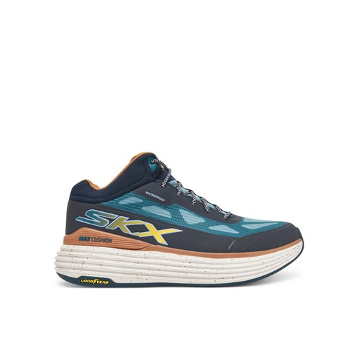 Sneakersy Skechers Max Cushioning Suspension 129269/NVTL Granatowy ze sklepu eobuwie.pl w kategorii Buty sportowe damskie - zdjęcie 186099224
