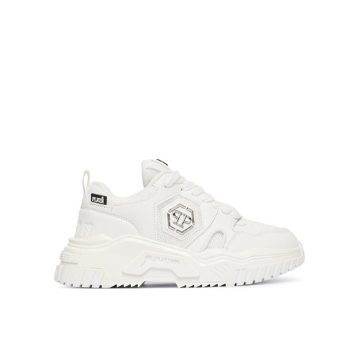 Sneakersy PHILIPP PLEIN New Predator FAES USC0837 PTE003N Biały ze sklepu eobuwie.pl w kategorii Buty sportowe męskie - zdjęcie 186099270