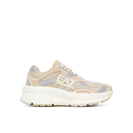 Sneakersy EA7 Emporio Armani X8X237 XK425 MZ202 Beżowy ze sklepu eobuwie.pl w kategorii Buty sportowe damskie - zdjęcie 186099313
