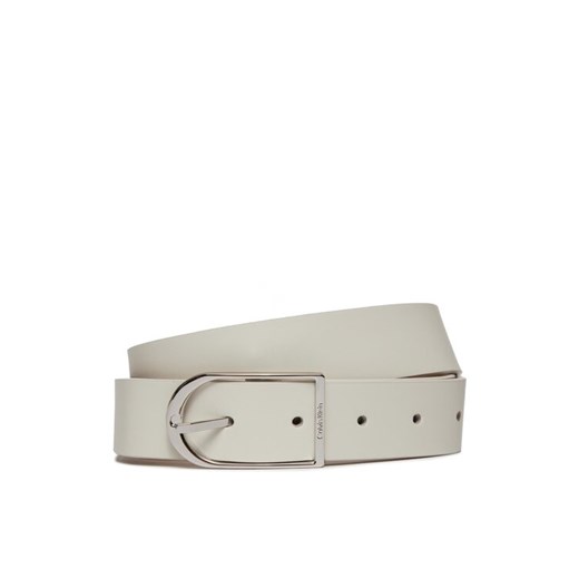Pasek Damski Calvin Klein Centre Bridge Buckle Belt 3.0 K60K611920 Biały ze sklepu eobuwie.pl w kategorii Paski damskie - zdjęcie 186099381