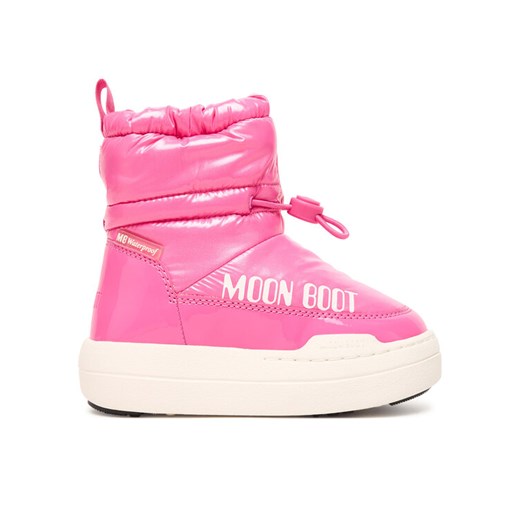 Śniegowce Moon Boot Jr Park Tube Mid Glitter Wp 80D3440110 Różowy ze sklepu eobuwie.pl w kategorii Buty zimowe dziecięce - zdjęcie 186099700