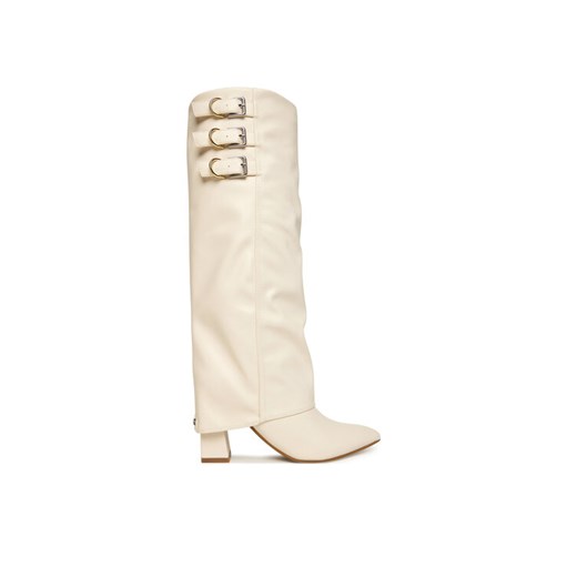 Kozaki Guess FLFGAR ELE11 Écru ze sklepu eobuwie.pl w kategorii Kozaki damskie - zdjęcie 186099712