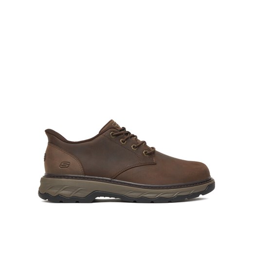 Półbuty Skechers Lockett 205307 COC Brązowy ze sklepu eobuwie.pl w kategorii Półbuty męskie - zdjęcie 186099764