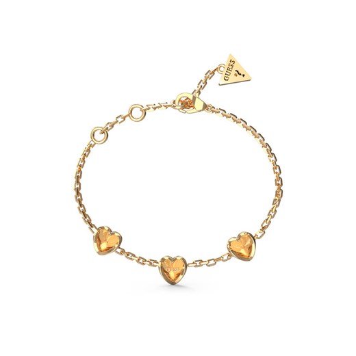 Bransoletka Guess JUBB04 611JW Złoty ze sklepu eobuwie.pl w kategorii Bransoletki - zdjęcie 186099794