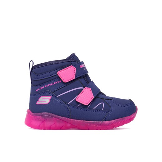 Śniegowce Skechers Illumi-Brights 319310N NVMT Granatowy ze sklepu eobuwie.pl w kategorii Buty zimowe dziecięce - zdjęcie 186099834