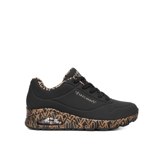 Sneakersy Skechers Uno 155506/BKRG Czarny ze sklepu eobuwie.pl w kategorii Buty sportowe damskie - zdjęcie 186100022