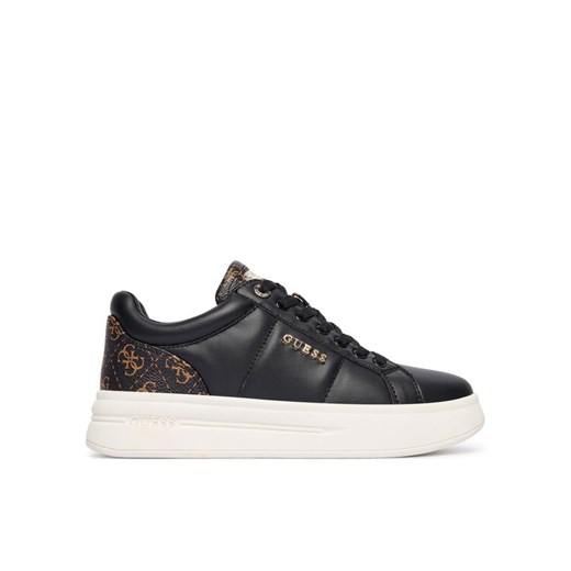 Sneakersy Guess FLFWLL PEL12 Czarny ze sklepu eobuwie.pl w kategorii Buty sportowe damskie - zdjęcie 186100121