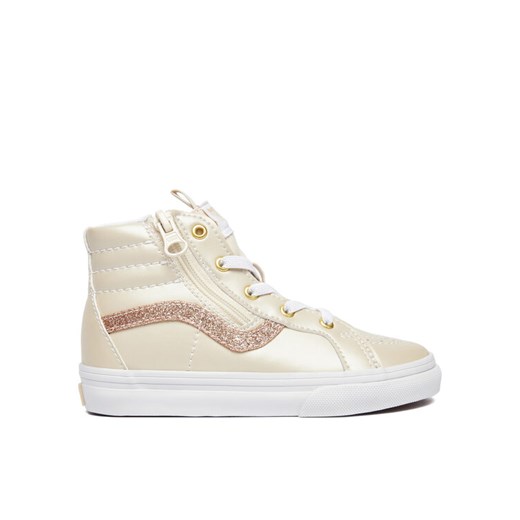 Sneakersy Vans SK8-Hi Reissue Side Zip VN0007Q3DJR1 Écru ze sklepu eobuwie.pl w kategorii Buty sportowe dziecięce - zdjęcie 186100230